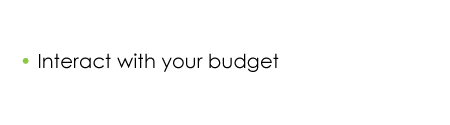 Interact with your budget